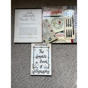 1992 Calligraphy Workstation Hanson Book Pen Ink 1978 Pentalic Practice Pad